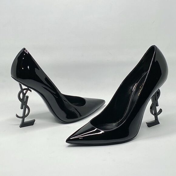 Saint Laurent Opyum Point-Toe Patent Leather Pumps size 39.5 - Picture 3 of 16